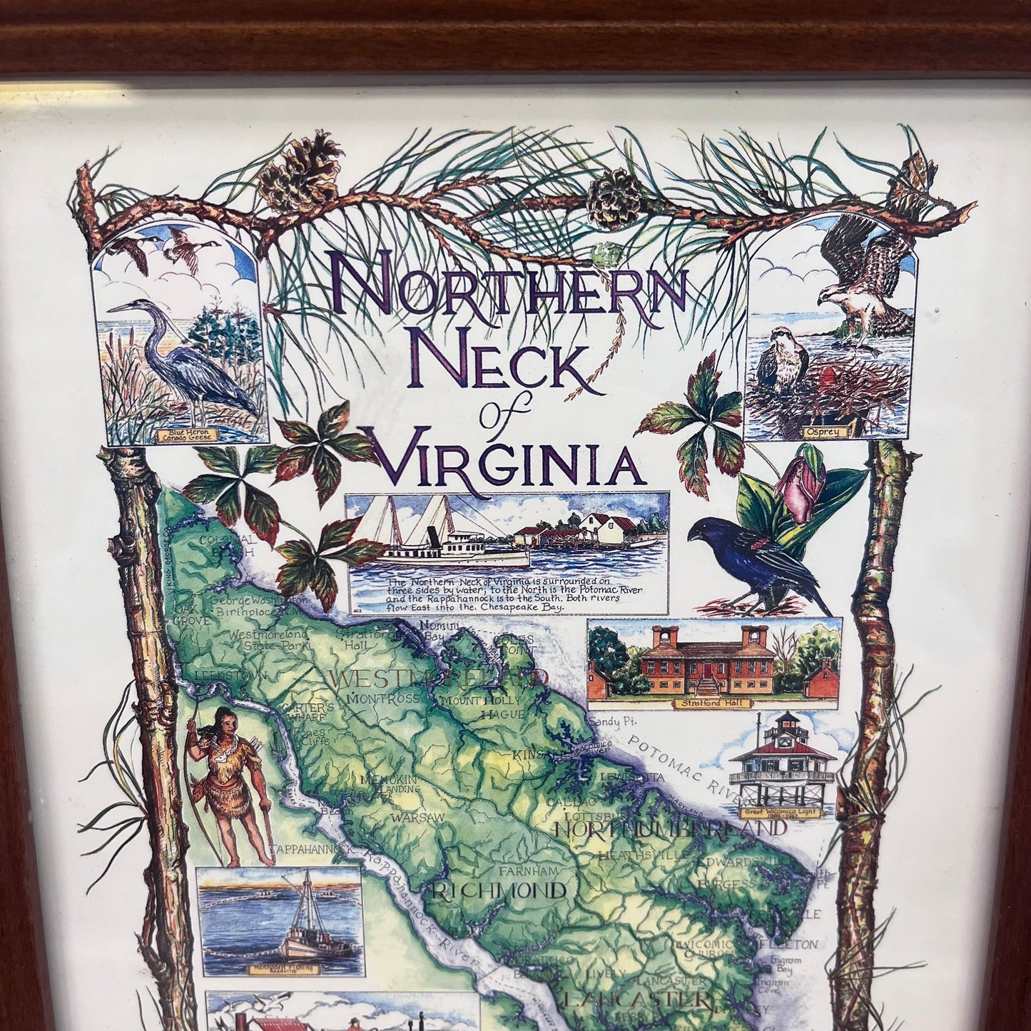 Ann Sader Northern Neck of Virginia Framed Art Print, 1997