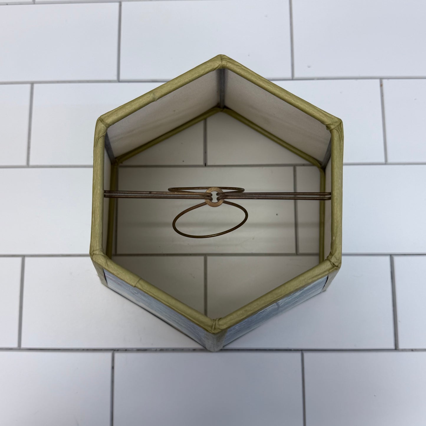 Brass Lamp & Golfing Lampshade