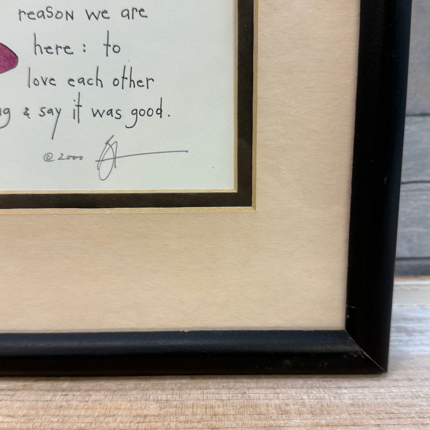 Brian Andreas StoryPeople Real Reason Framed Art Print, Signed 2000