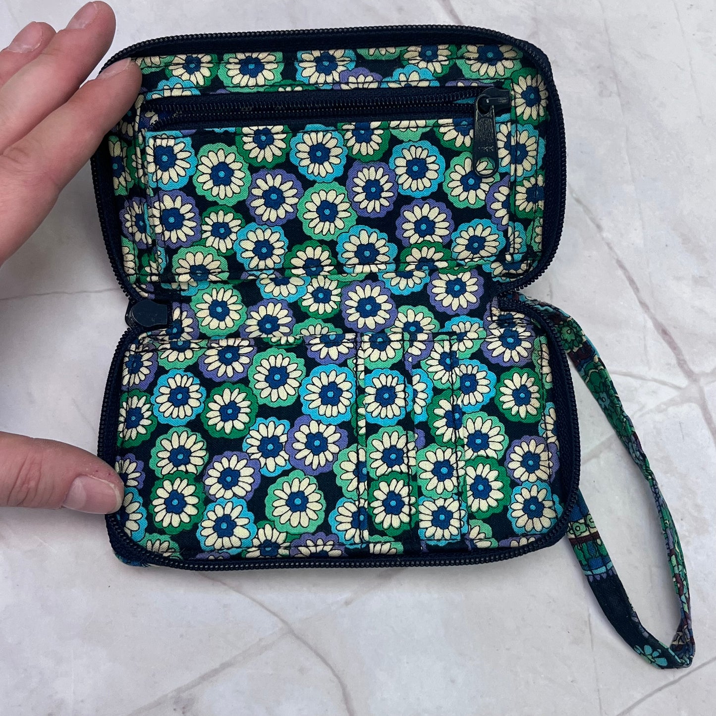 Vera Bradley Blue Rhapsody Tote Bag with Wallet, 2015