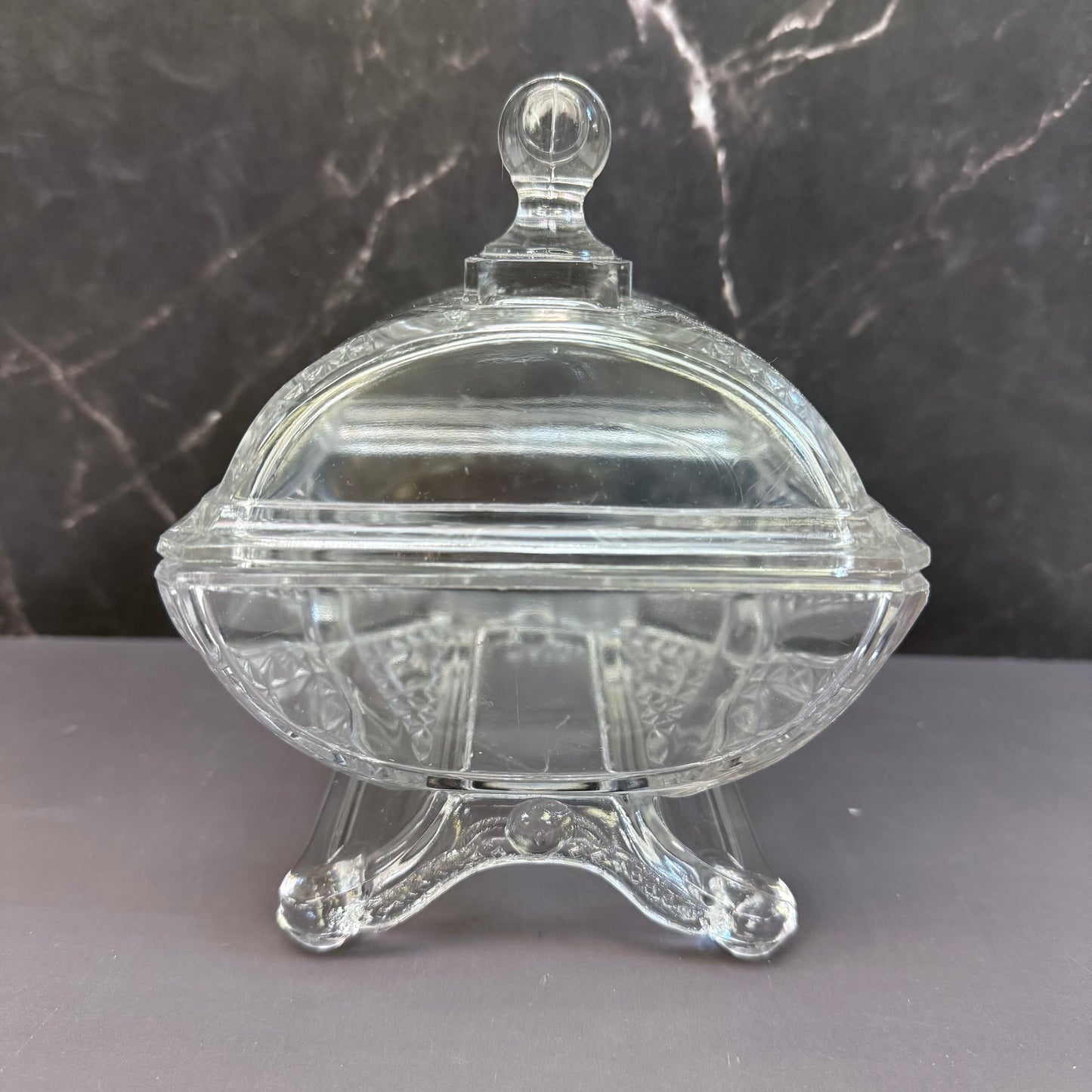 Adams & Co. Ashman Crossroads EAPG Lidded Compote, 1880s