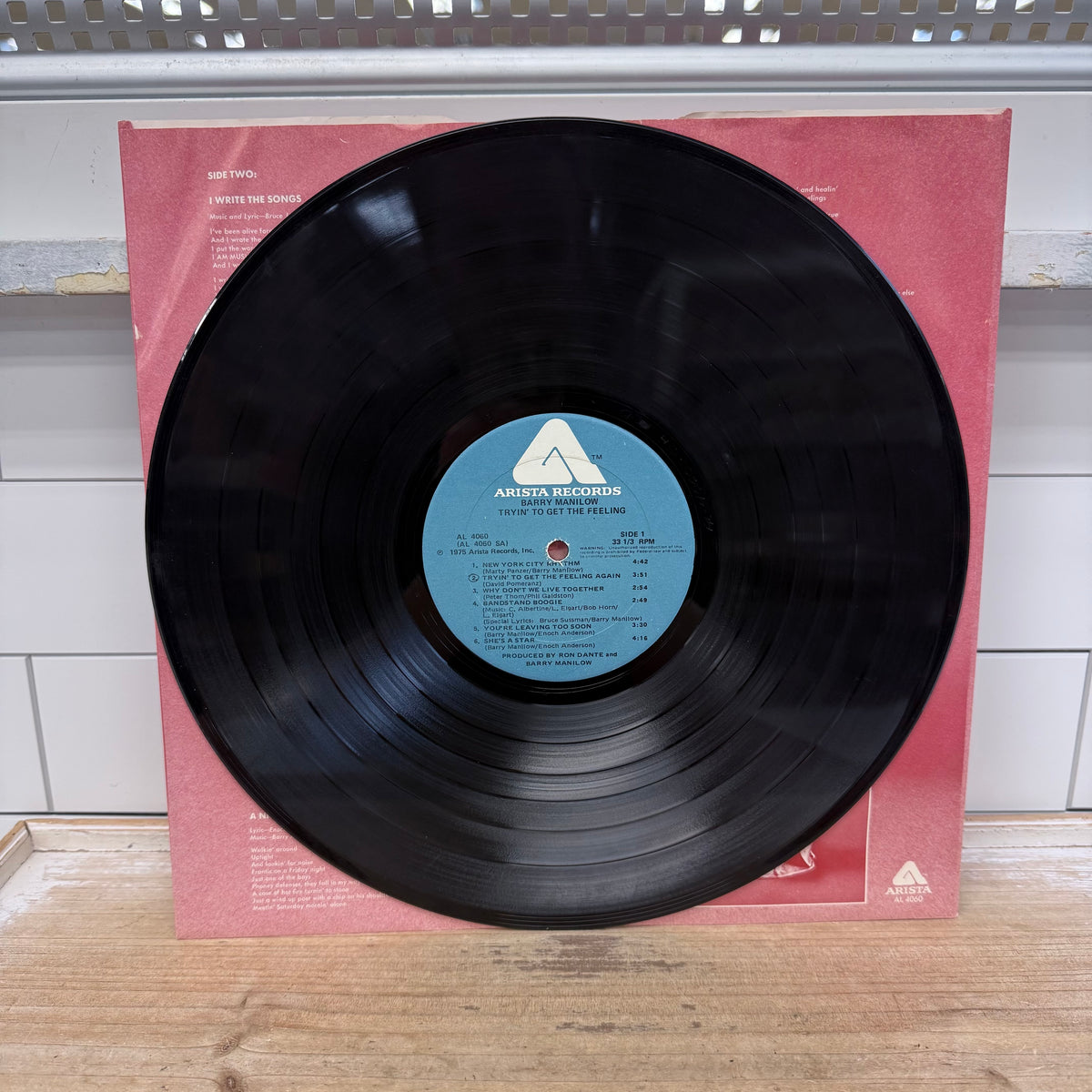 Barry Manilow Tryin’ to Get the Feeling Vinyl Record, 1975 - AL 4060
