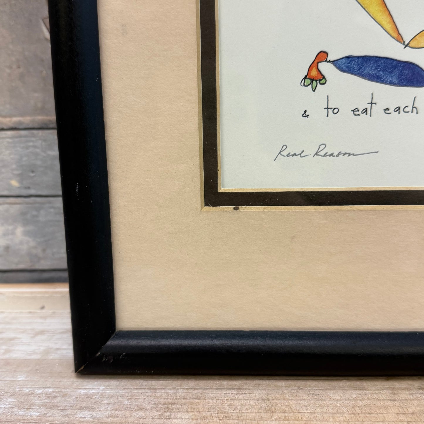 Brian Andreas StoryPeople Real Reason Framed Art Print, Signed 2000