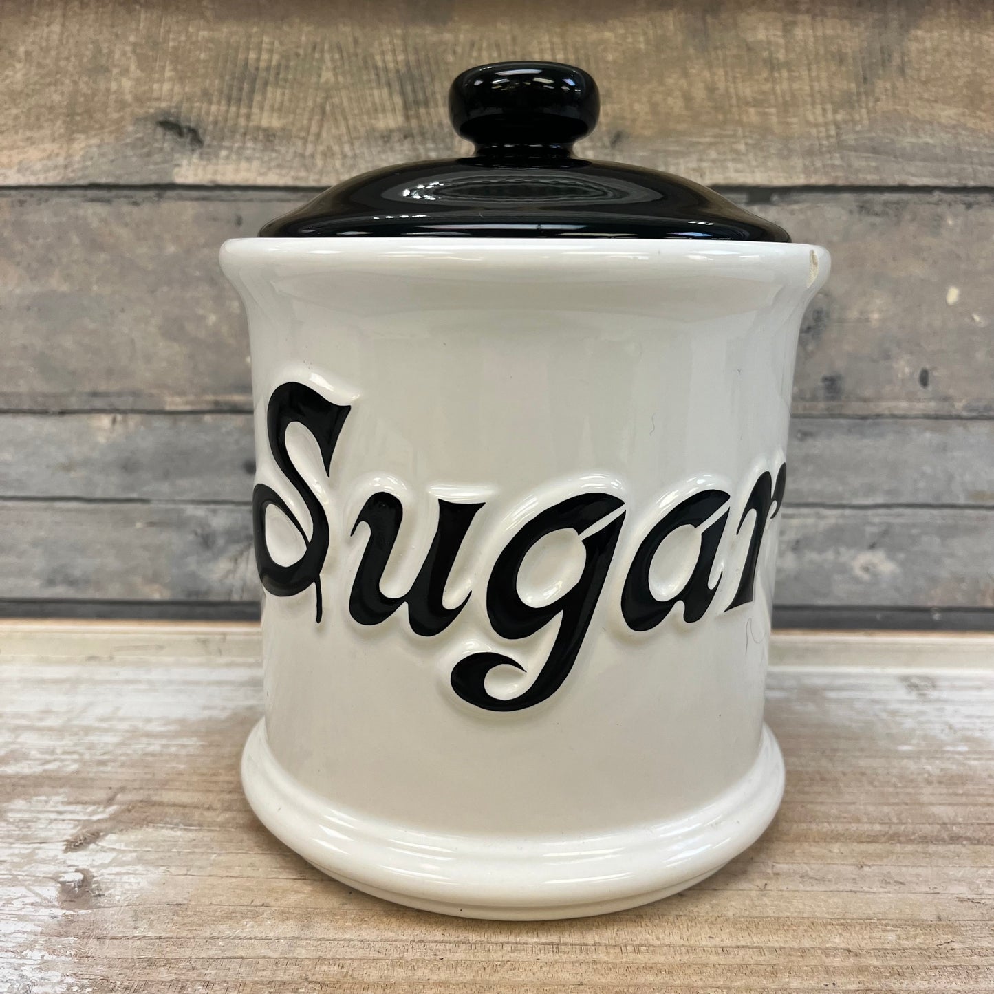 Vintage Jay Imports Ceramic Kitchen Canisters, Set of 4