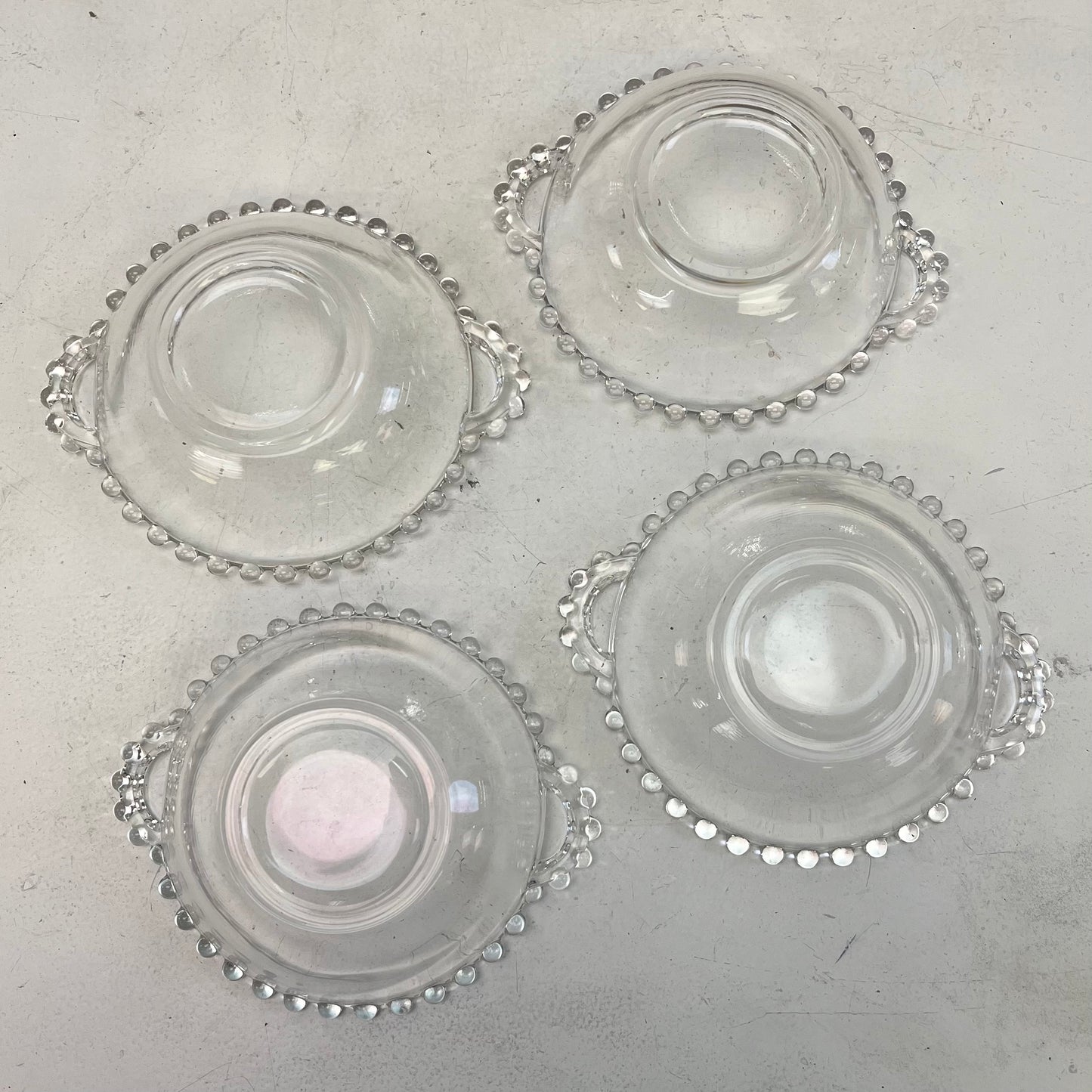 Imperial Candlewick Fruit Bowls, Set of 4