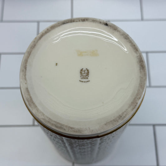 Lenox Fjord Sunflower Vase, Gilded Porcelain