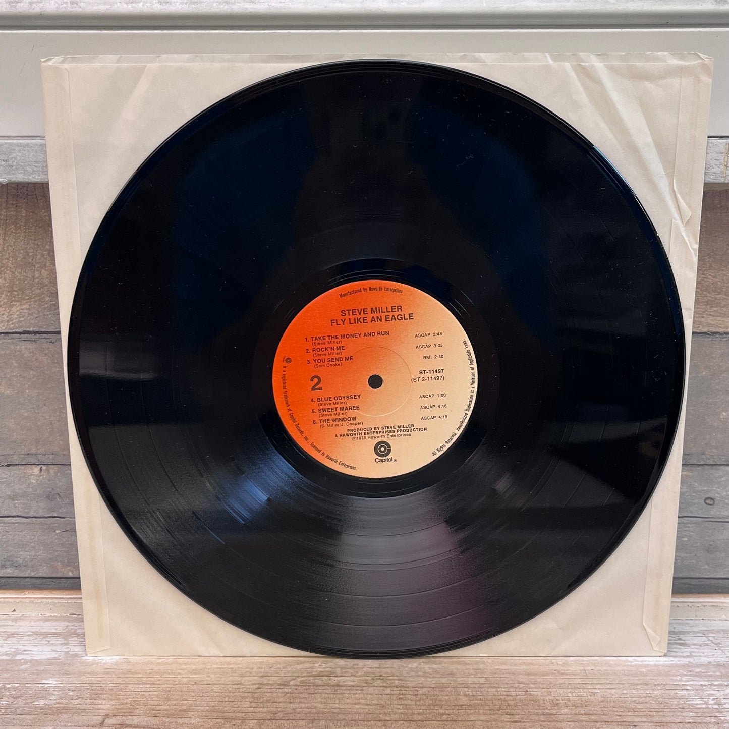 Steve Miller Band Fly Like an Eagle Vinyl Record, 1976