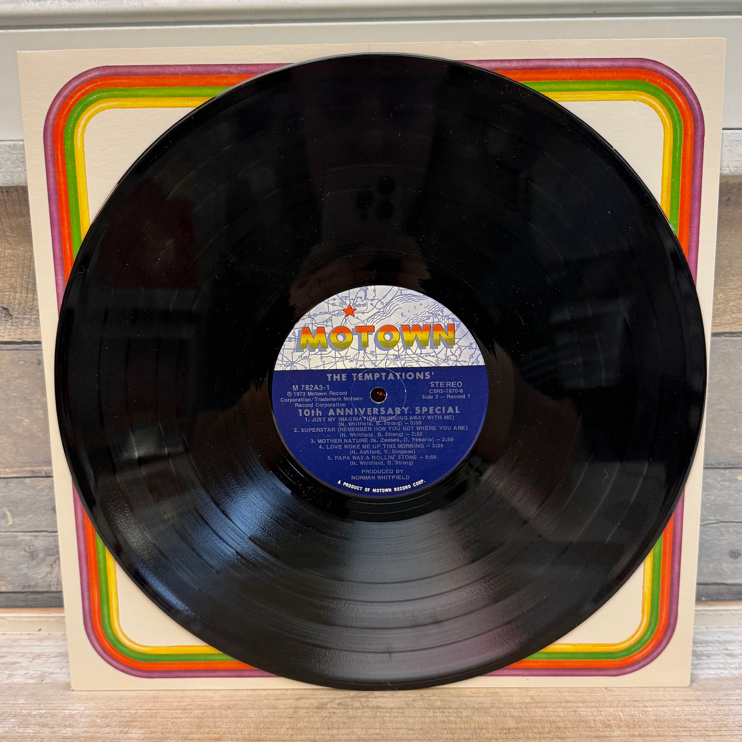 The Temptations Anthology Triple Vinyl Record with Booklet, 1973