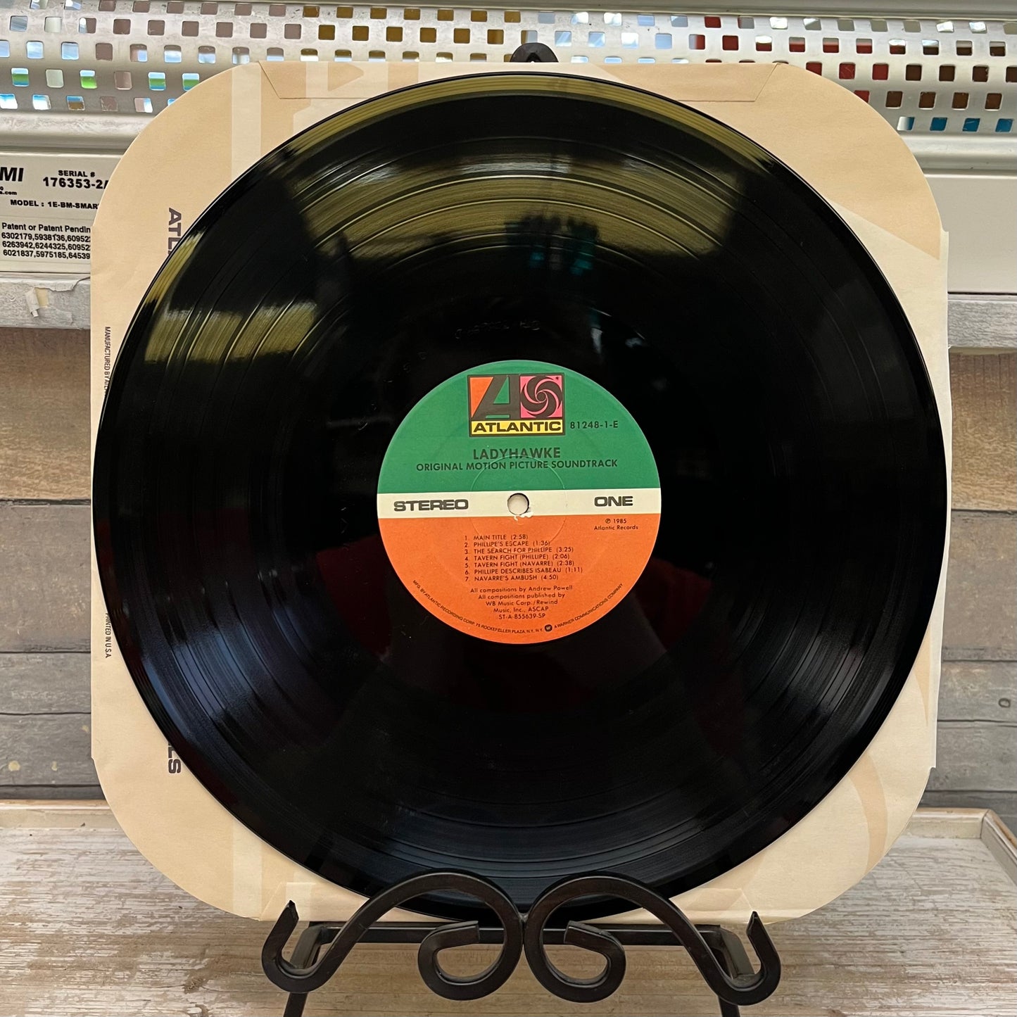 Ladyhawke Motion Picture Soundtrack Vinyl Record, 1985