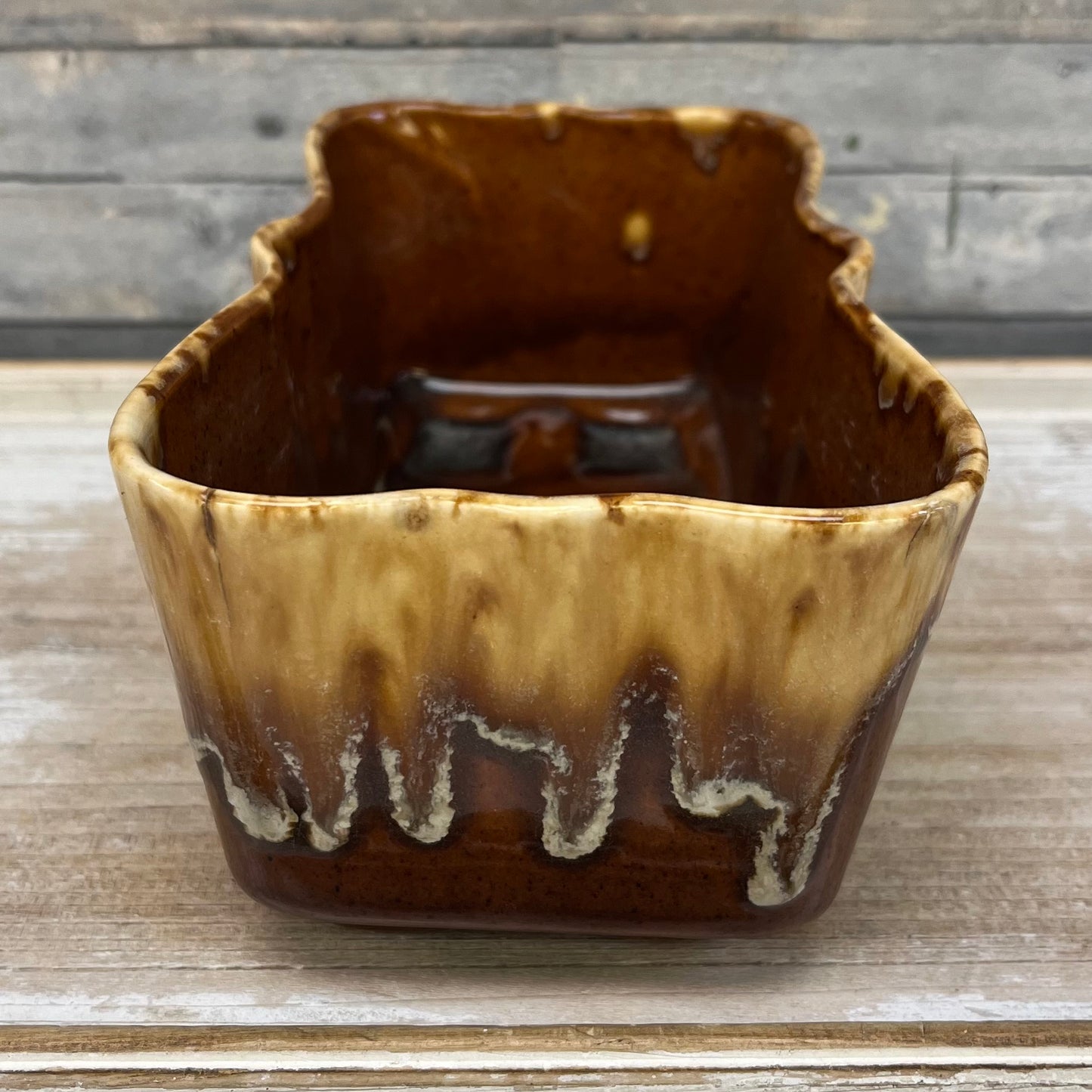 McCoy Pottery Drip Glaze Window Box Planter
