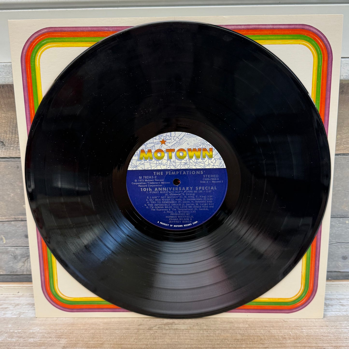 The Temptations Anthology Triple Vinyl Record with Booklet, 1973