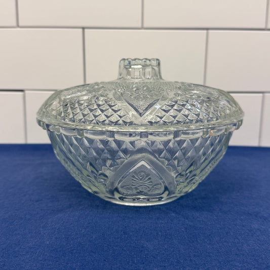 FNG Bowl, Pressed Glass