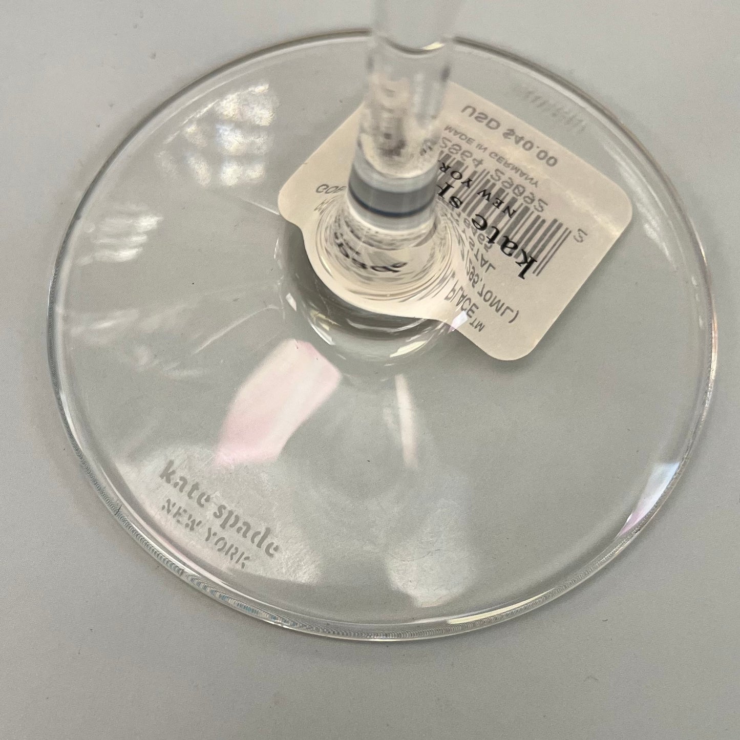 Kate Spade Lenox Percival Place Lead Crystal Goblets, Set of 2