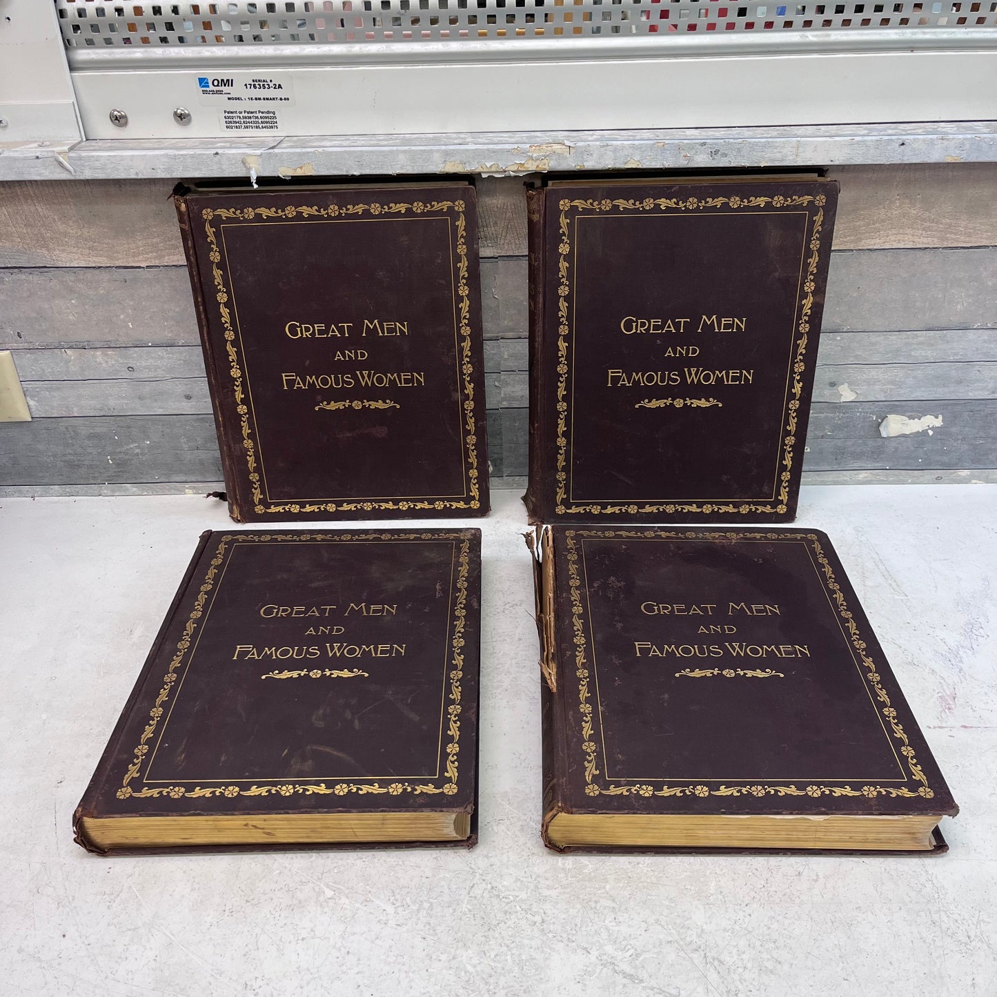 Great Men and Famous Women Illustrated 4 Volume Set, 1894