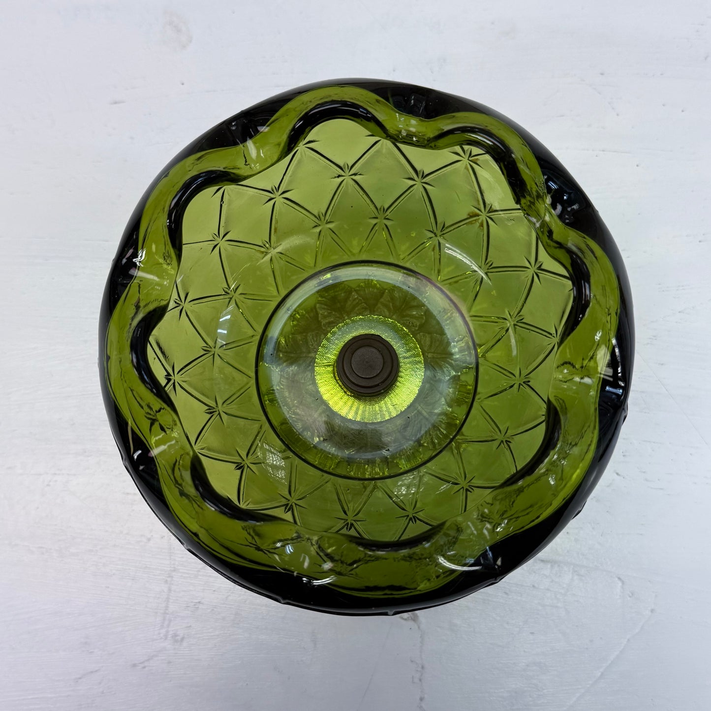 Indiana Glass Duette Quilted Diamond Compote