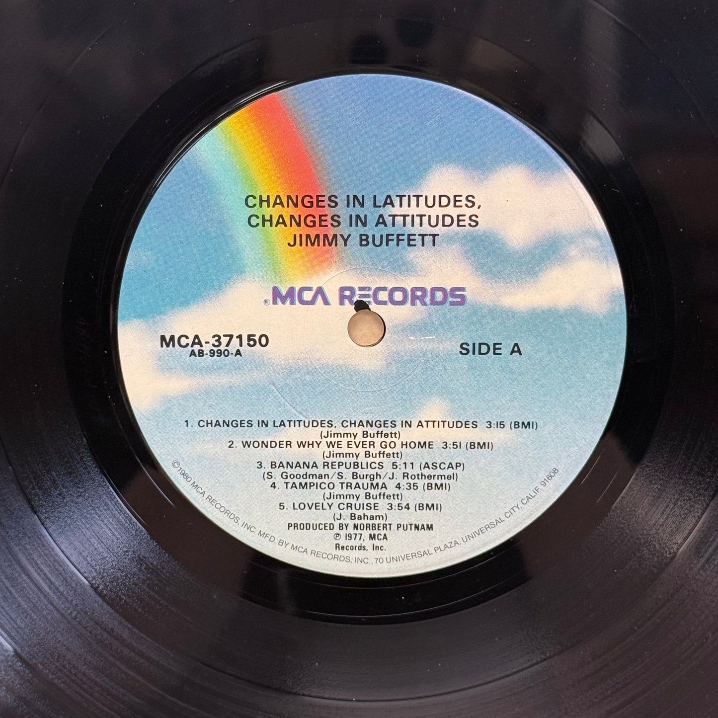 Jimmy Buffett Changes in Latitudes Vinyl Record LP 1977 #MCA-37150