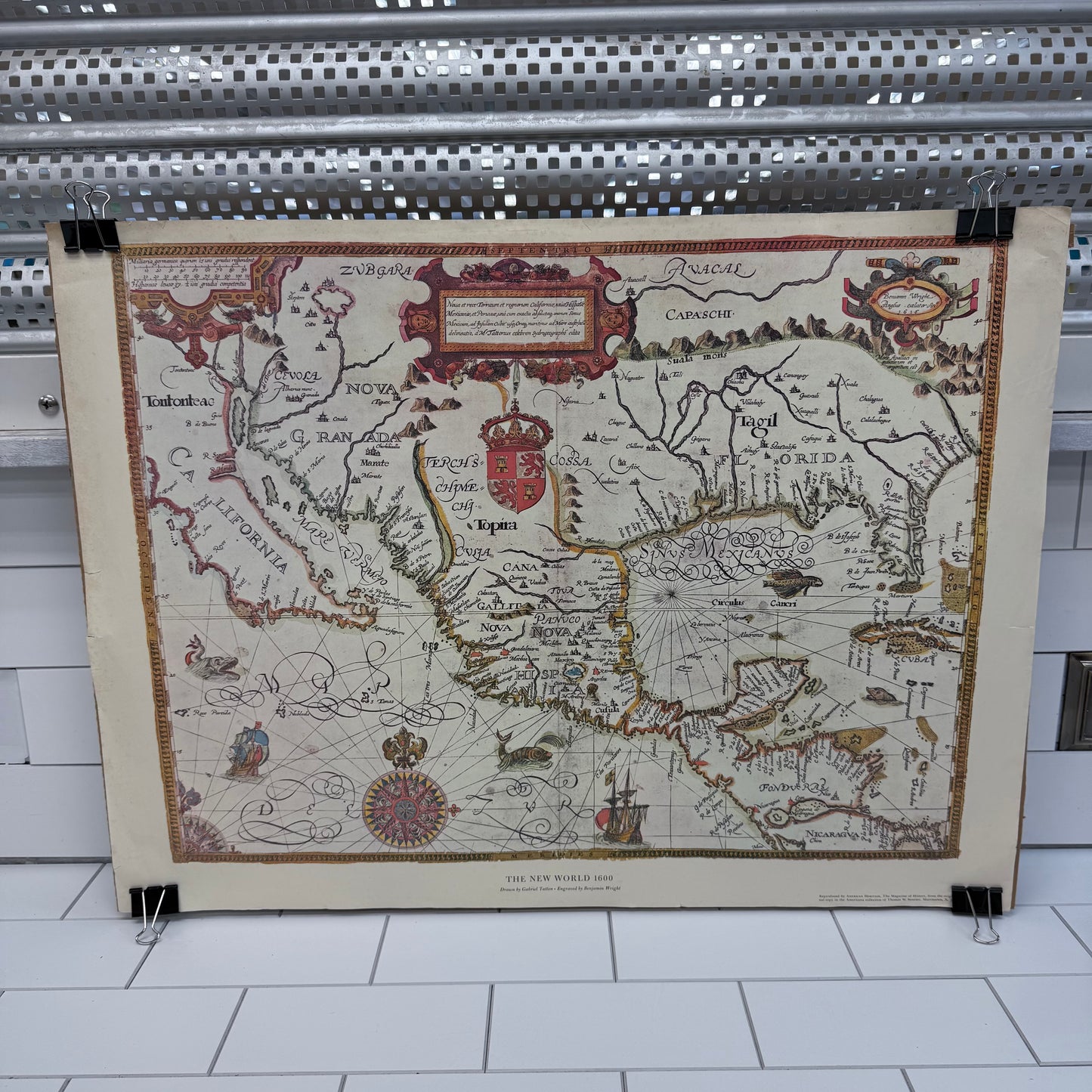 Gabriel Tatton The New World Map Art Print, By American Heritage