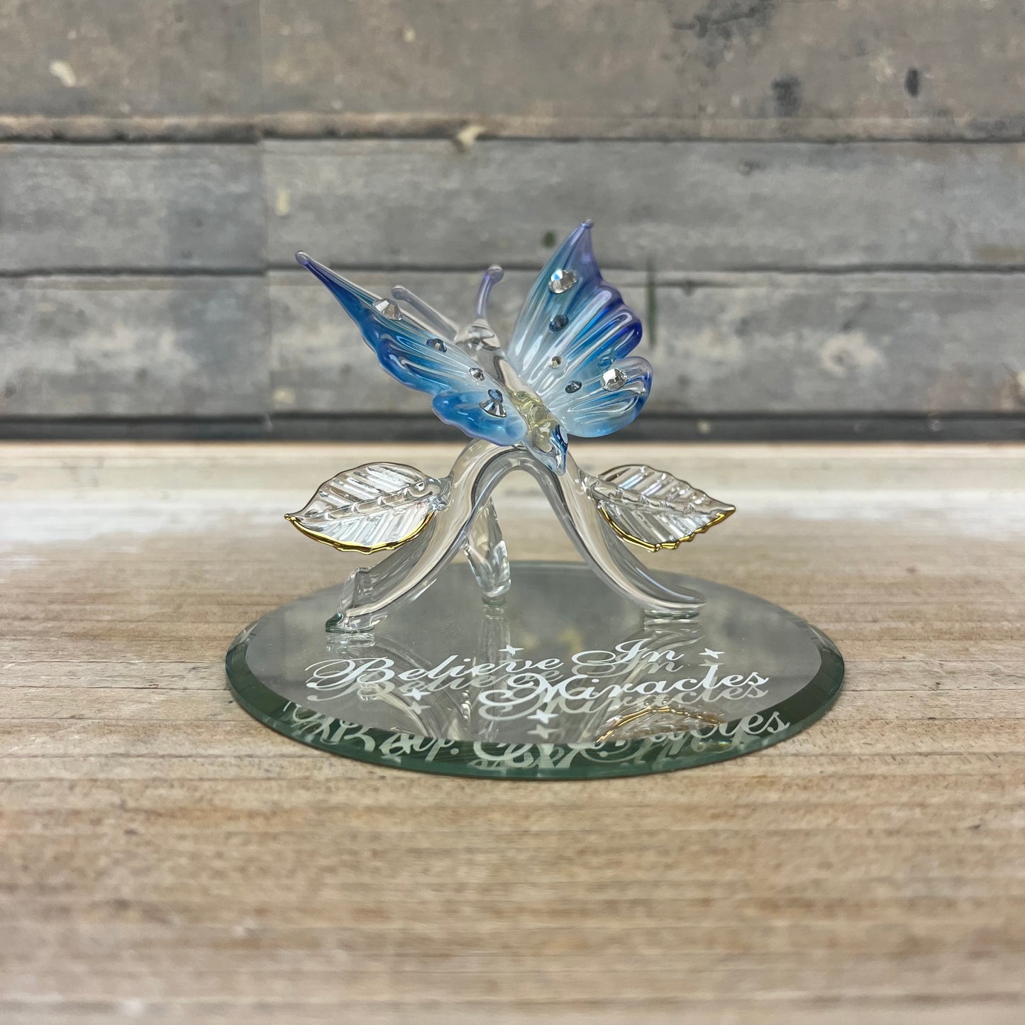 Glass Baron Swarovski Crystal Butterfly Figurine