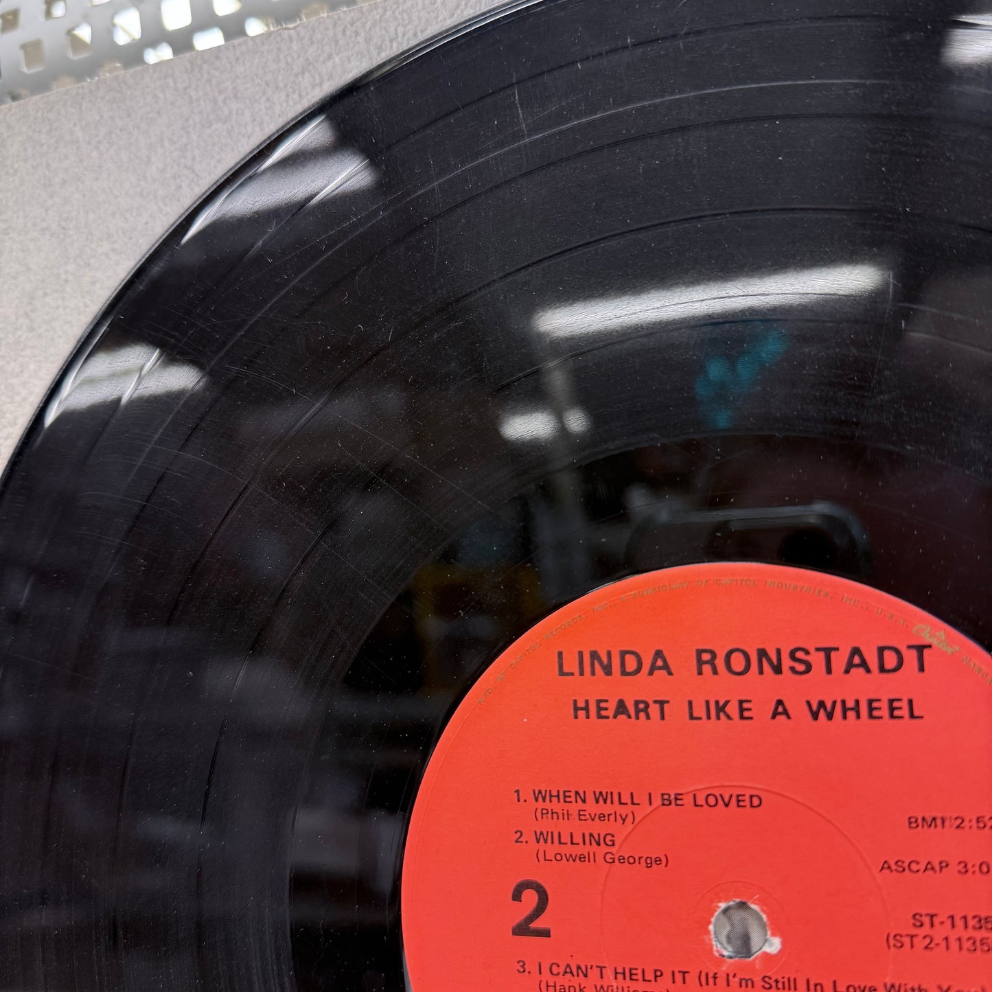 Linda Ronstadt Heart Like a Wheel Vinyl Record, 1974