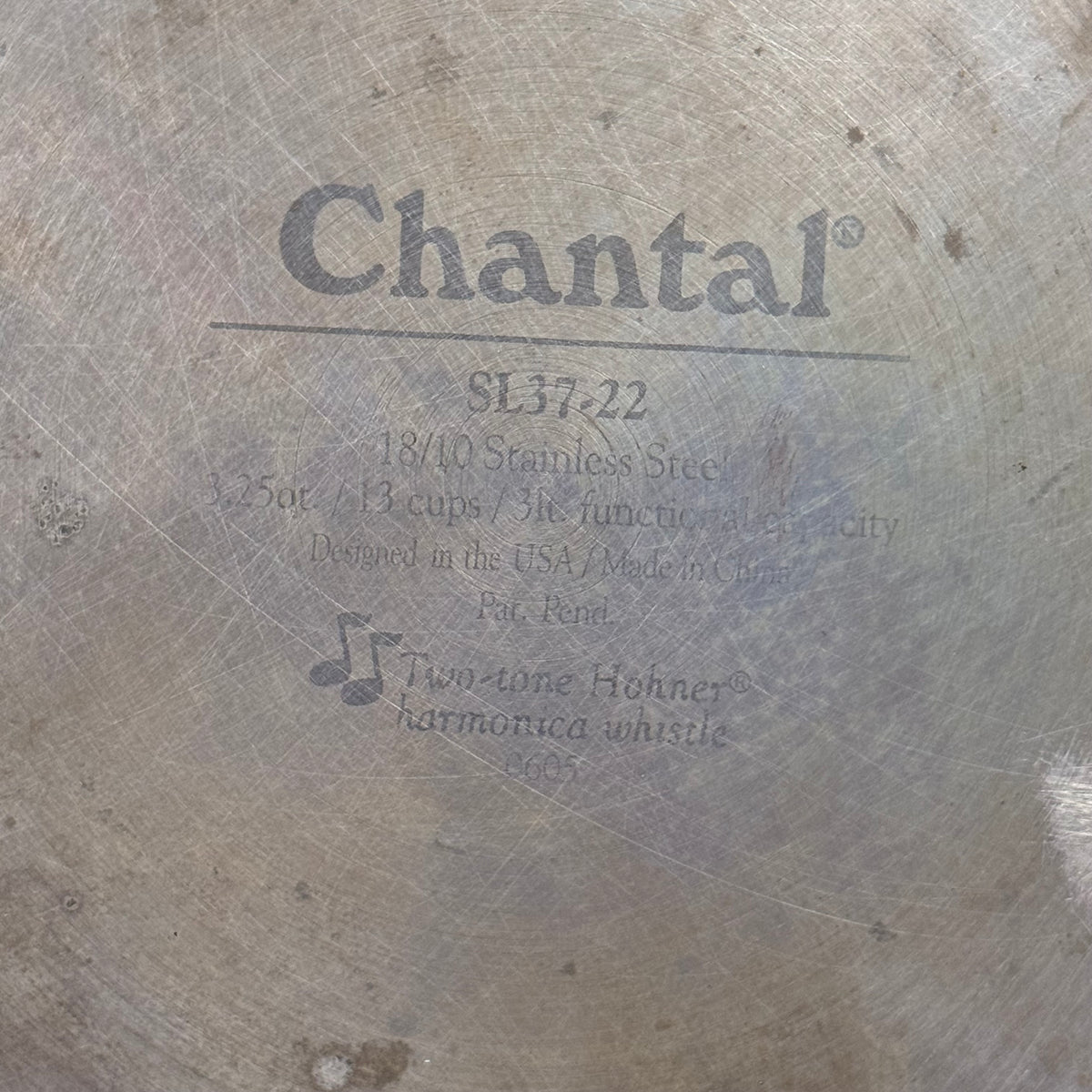 Chantal ProDesign SL37-22 Stainless Hohner Whistle Tea Kettle