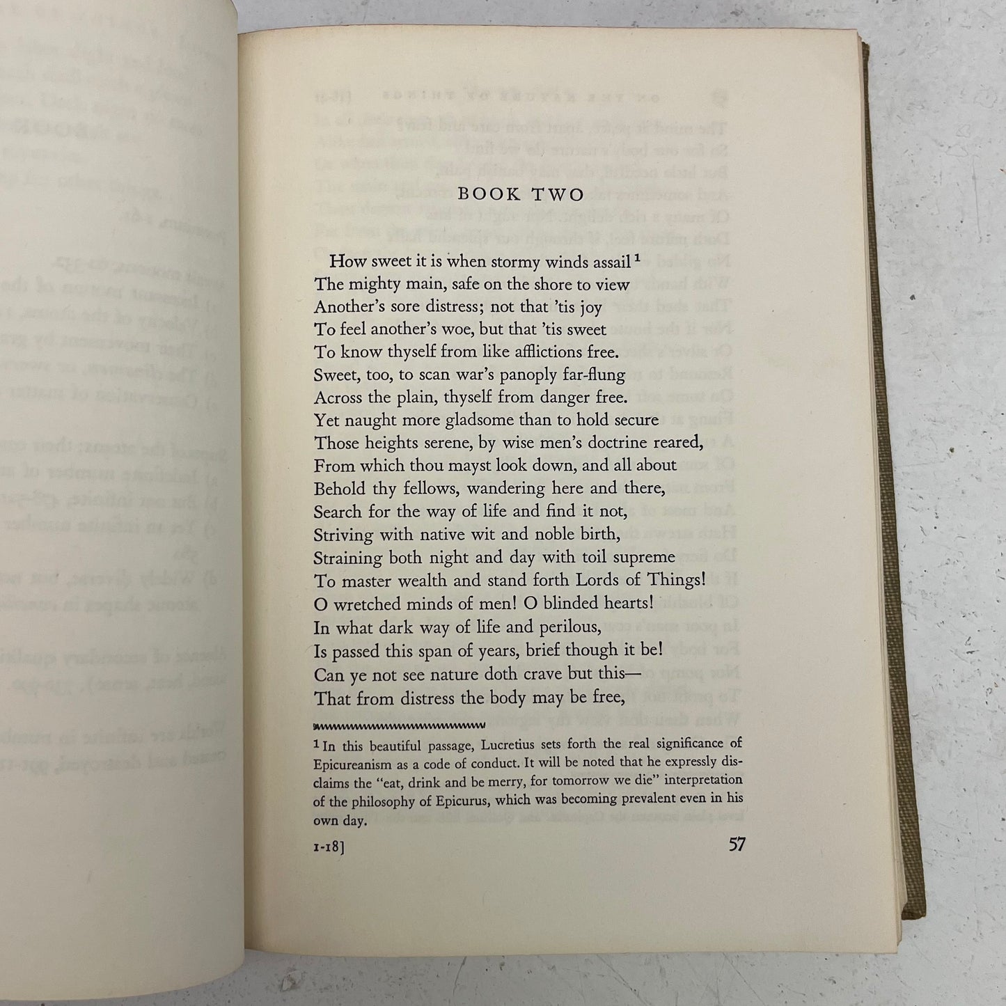 On the Nature of Things by Lucretius Hardback Poetry Book, 1946