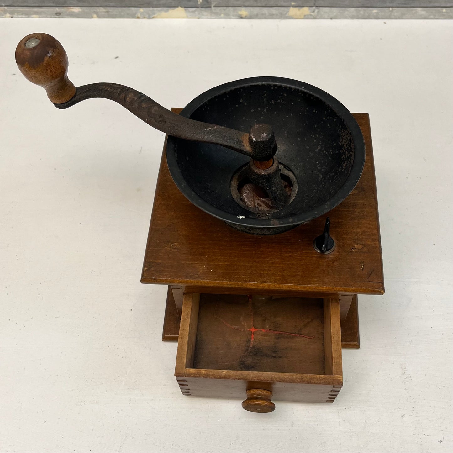 W.H. Co. Cast Iron Hand Crank Coffee Grinder