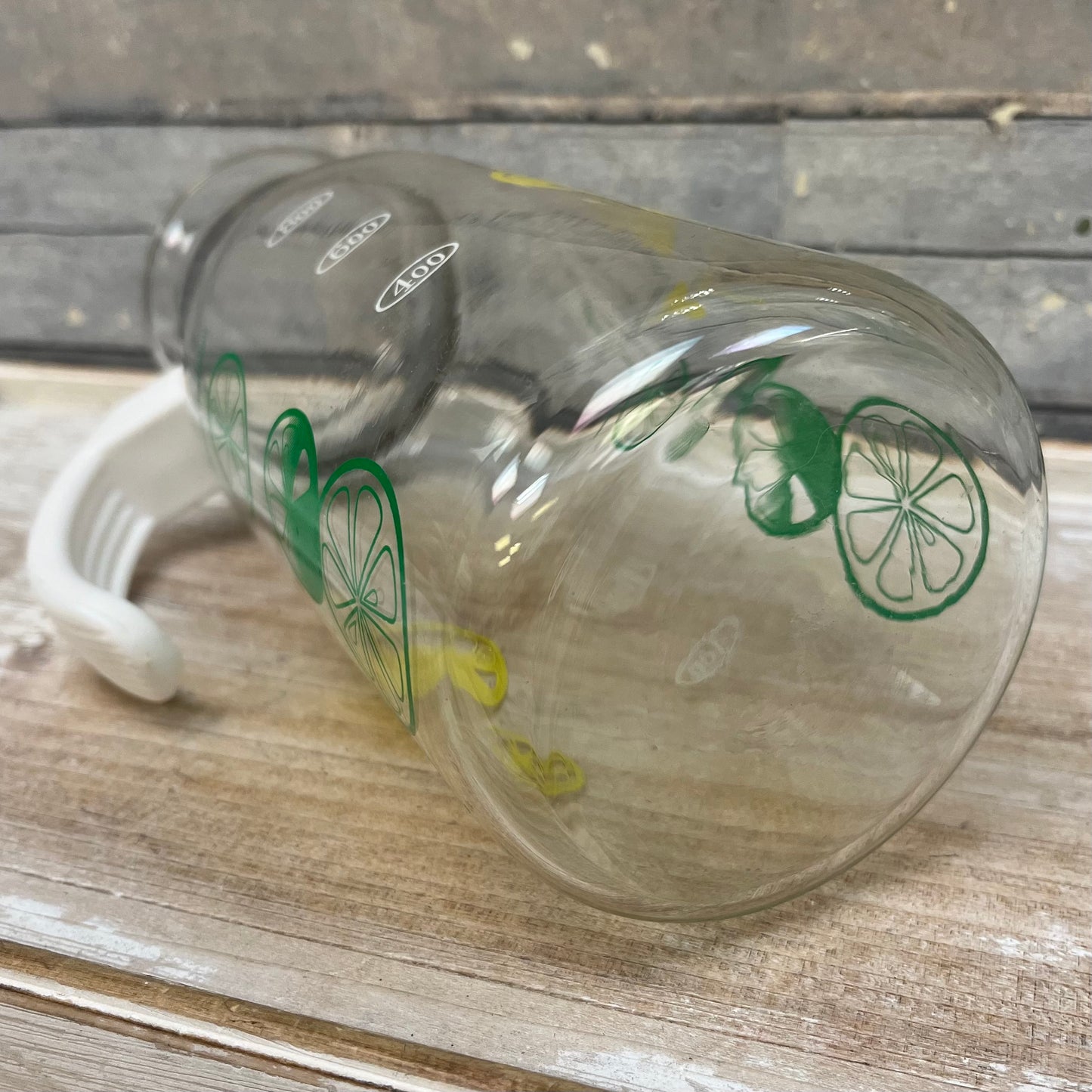 MCM Lemon Lime Glass Juice Carafe, 1 Quart