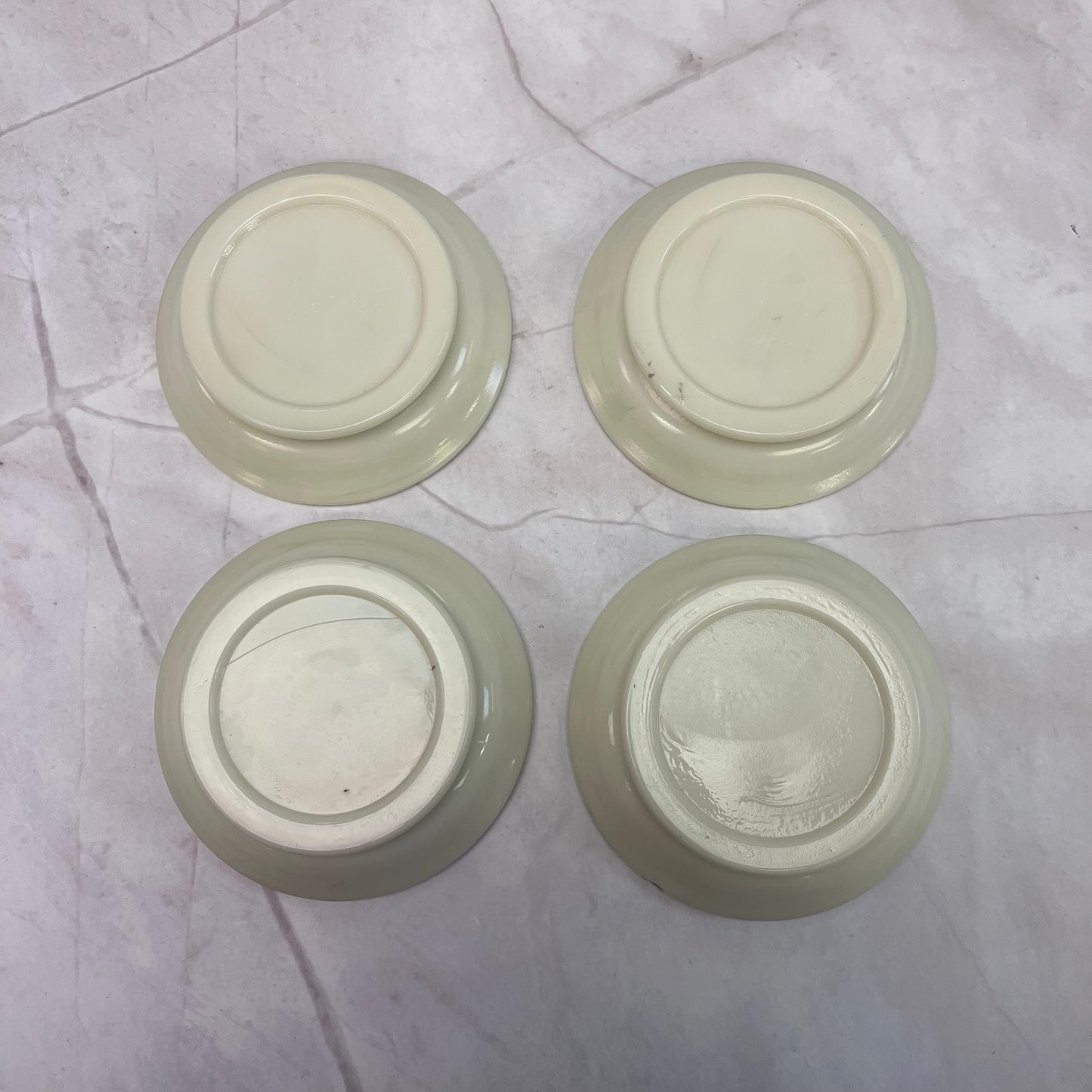 Wheatonware Cerama Opal Glass Coasters Set of 4, 1960s