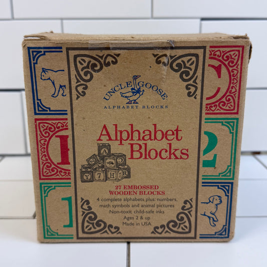 Uncle Goose Wooden Alphabet Blocks Set of 27
