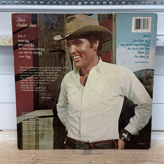 Elvis Presley Guitar Man Vinyl LP 1981 #AAL1-3917