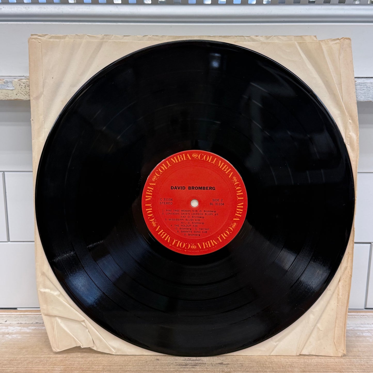 David Bromberg Self Titled Vinyl Record LP 1972 Columbia #C 31104