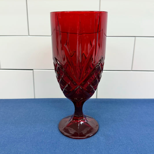 Godinger Drinking Glasses Dublin Ruby Red Set of 4