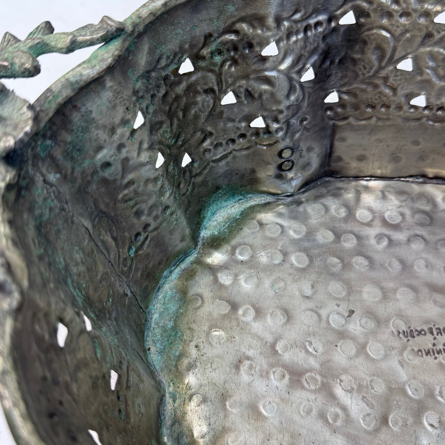 Bombay Hammered Metal Planter