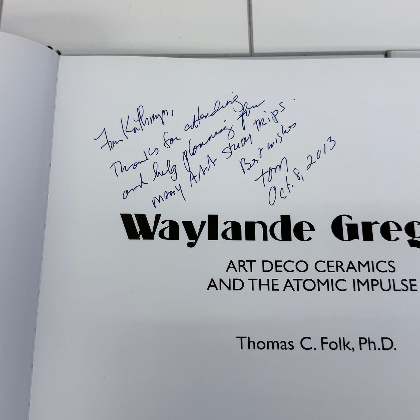 Waylande Gregory Art Deco & The Atomic Impulse, Signed 2013