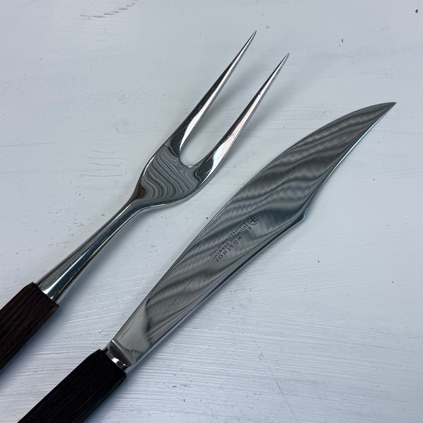 Ed. Wüsthof Germany Stainless Steel Carving Set in Box