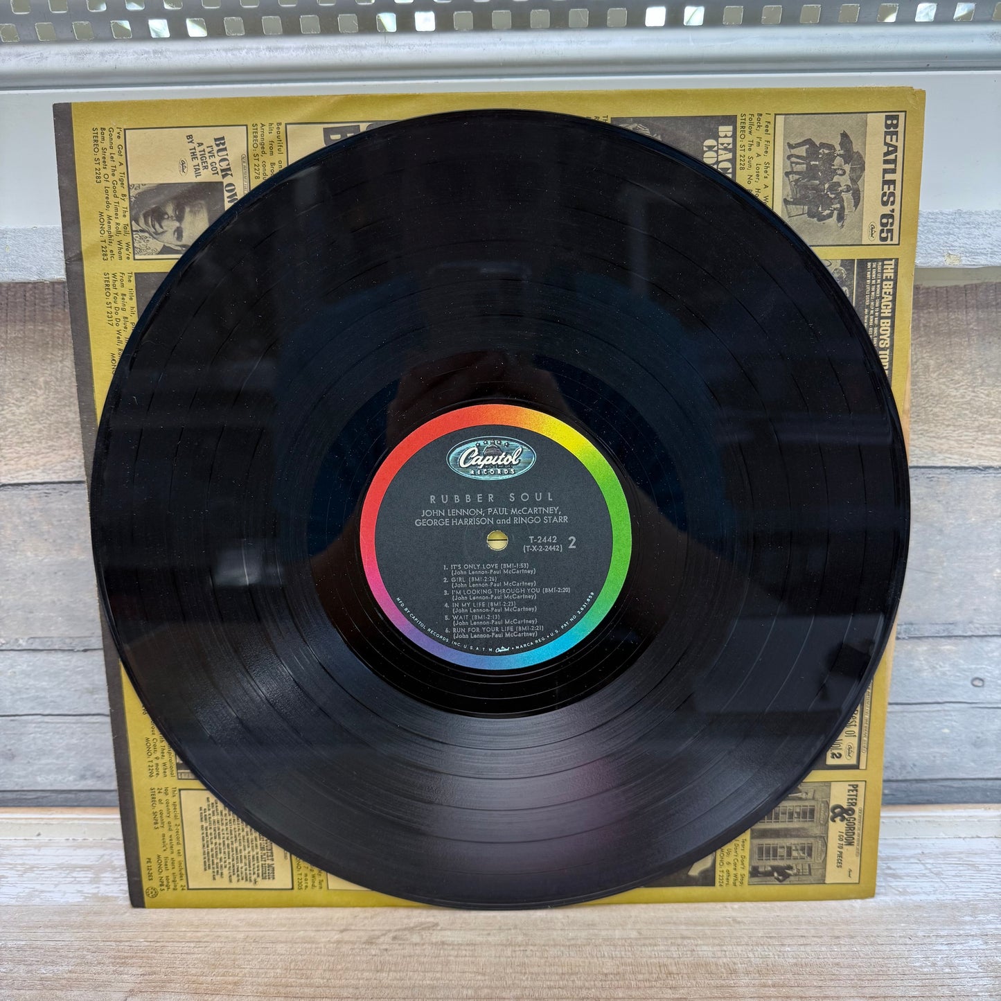 The Beatles Rubber Soul Vinyl Record, 1966