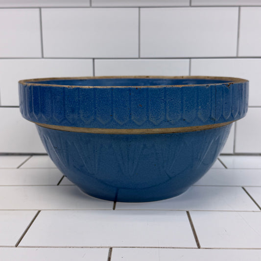 A.D. Ruckel Picket Fence Stoneware Mixing Bowl 1920s