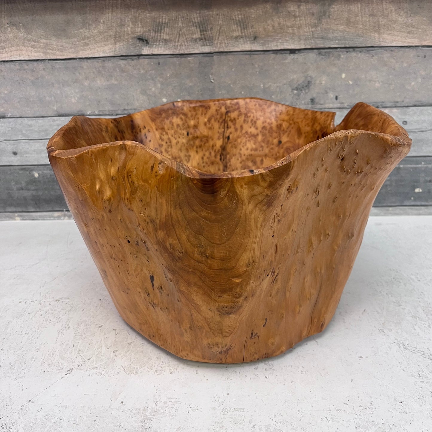 Burled Wood Bowl, Handcrafted