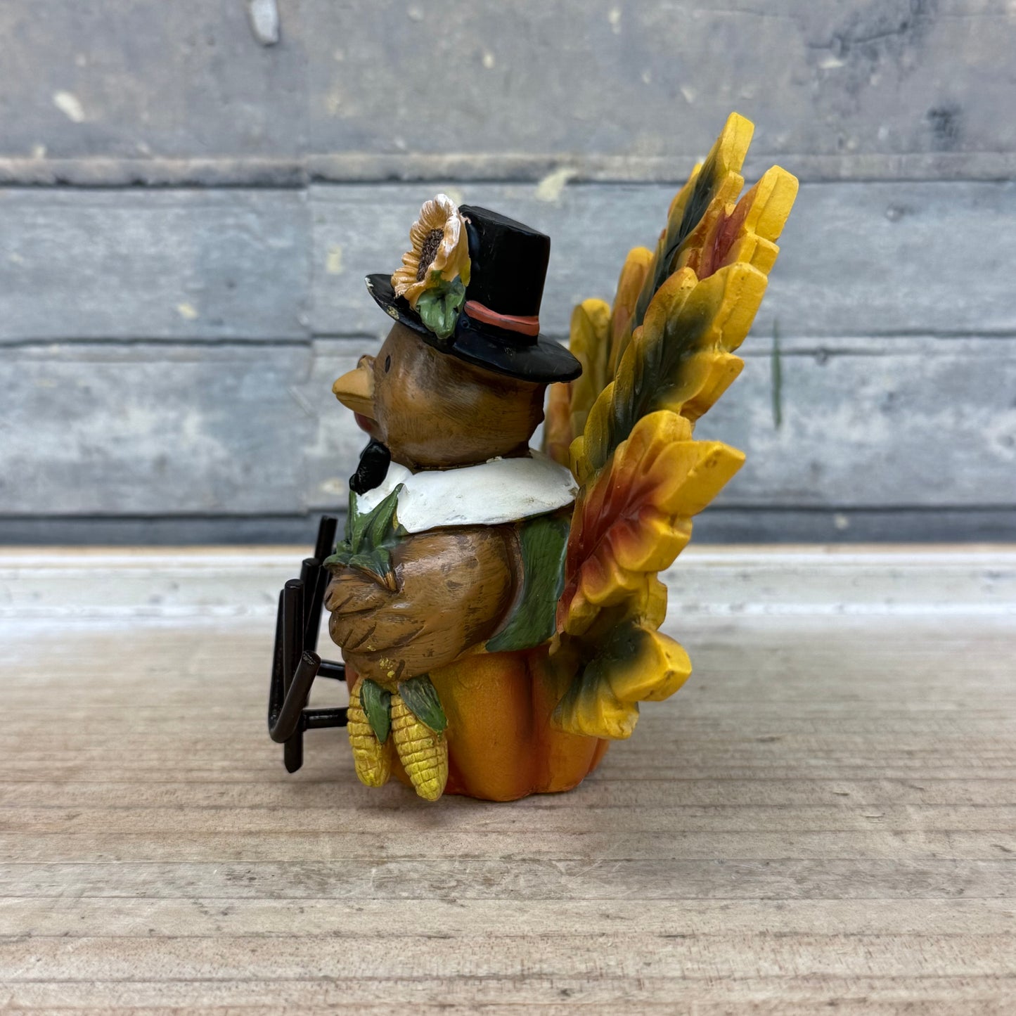Pilgrim Turkey Resin Figurine