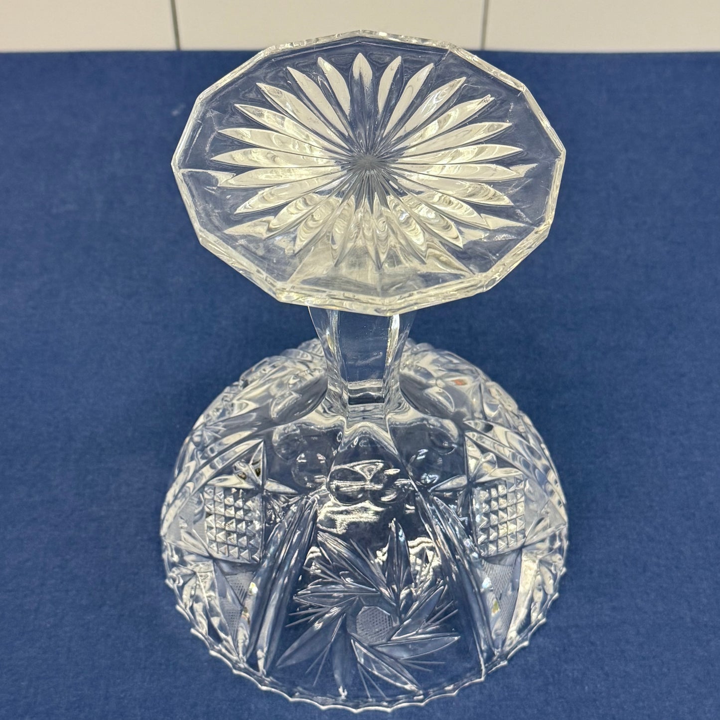 Cut Crystal Pedestal Compote