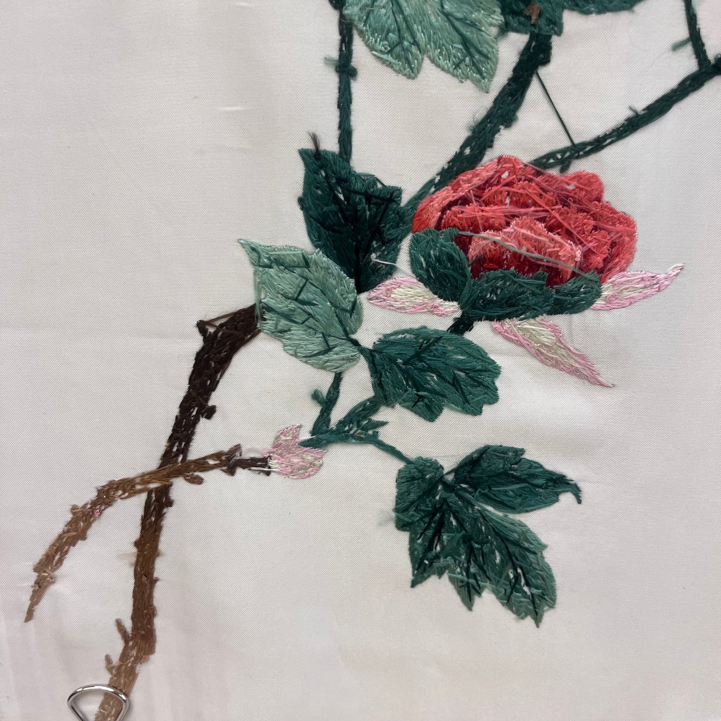 Chinese Silk Hand Embroidered Panel
