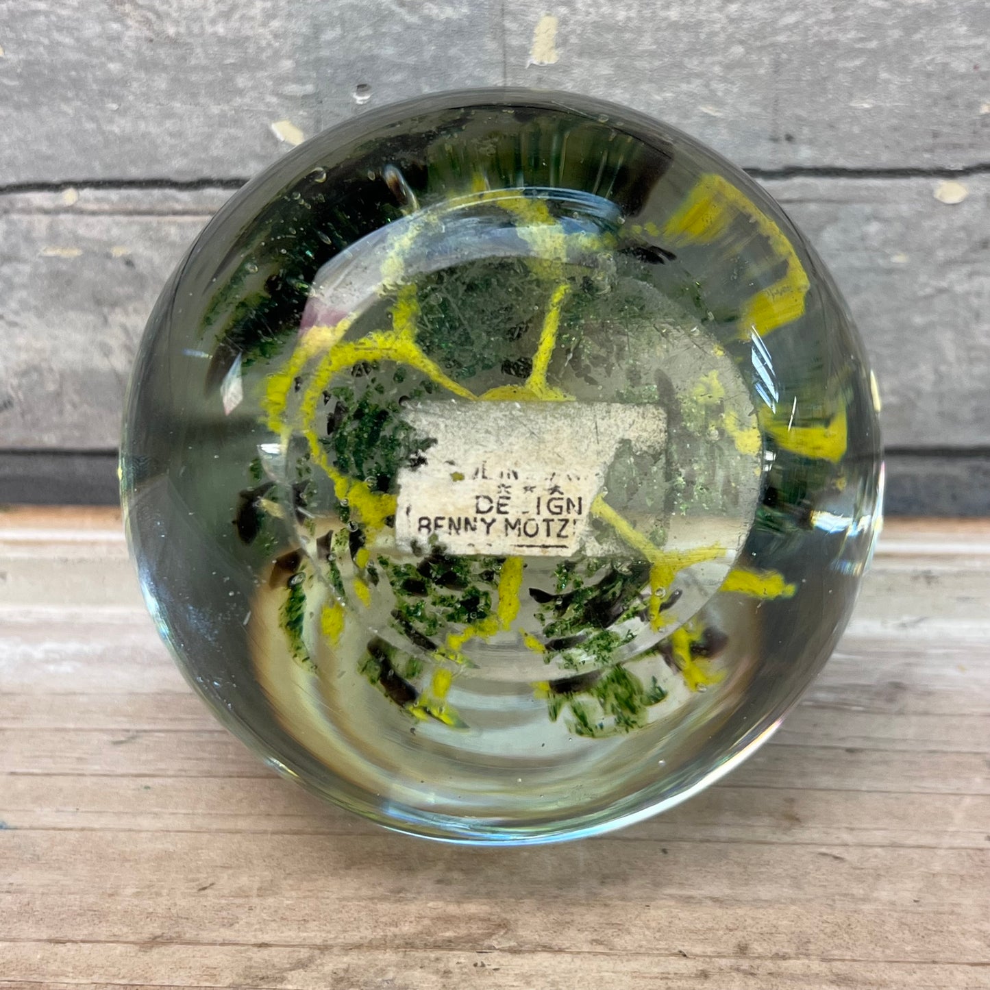 Benny Motzfeldt Art Glass Paperweight