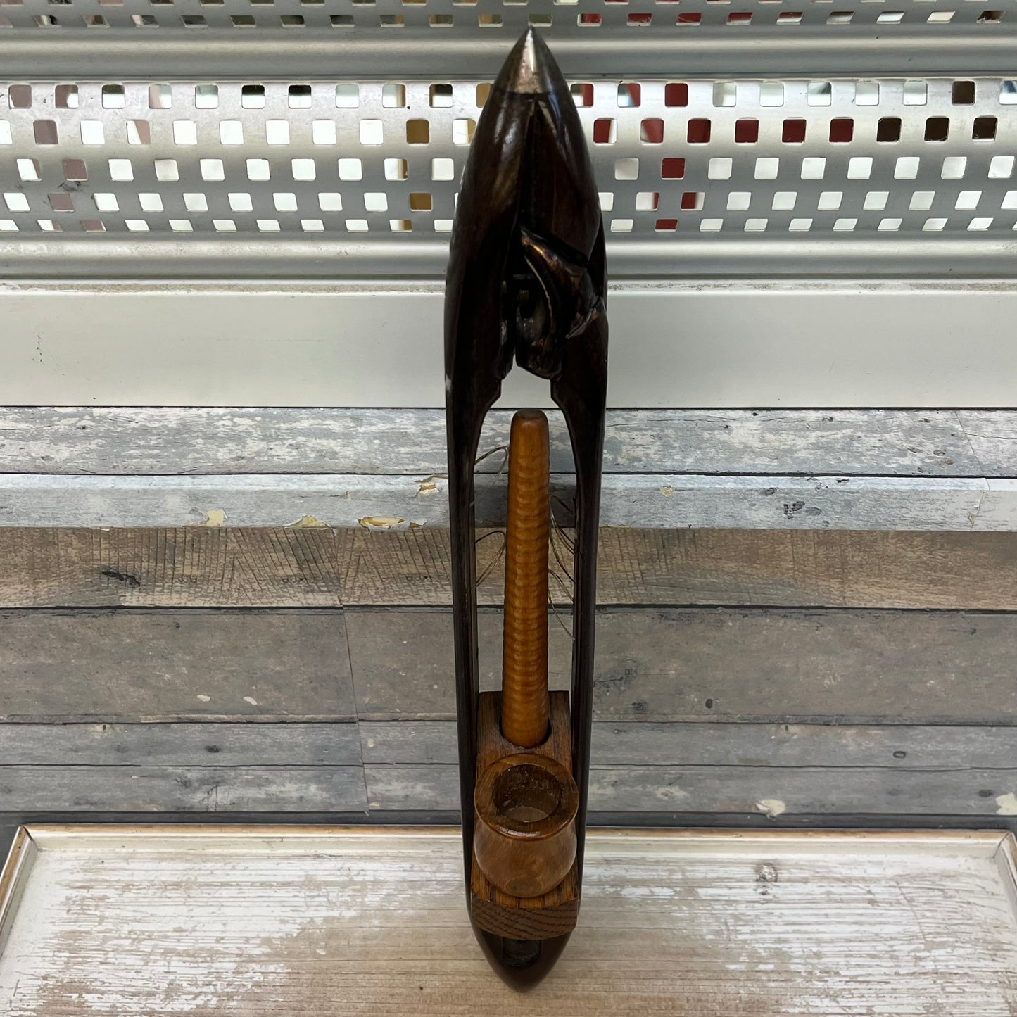 Weaving Shuttle Candle Sconce