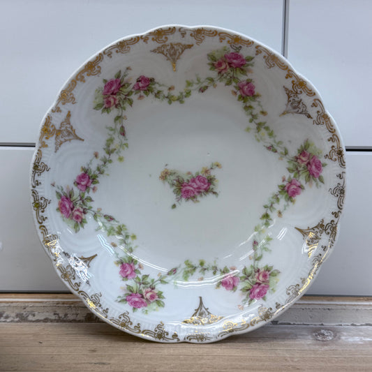 Victorian Luncheon Bowls, Porcelain Set of 5 1890s