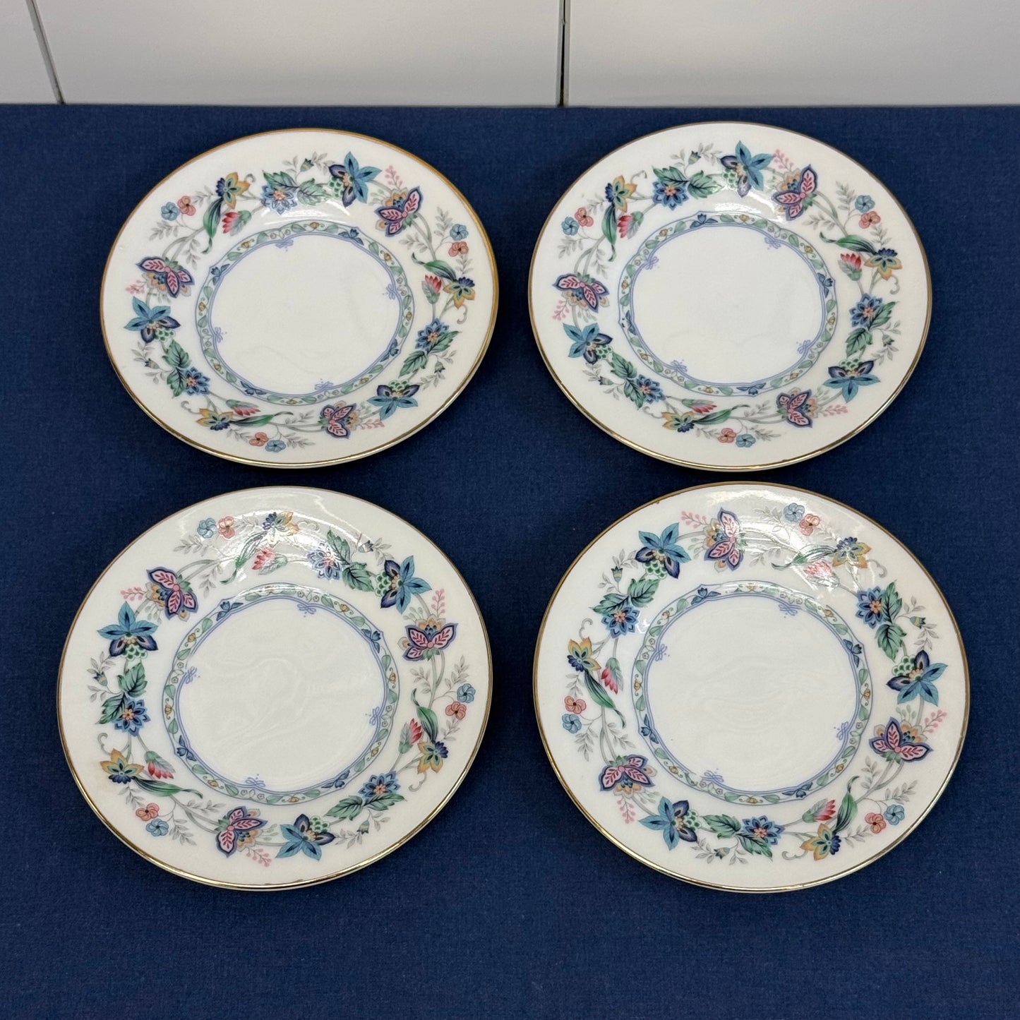 Andrea by Sadek Garden of India Demitasse Cups Saucers Set 4