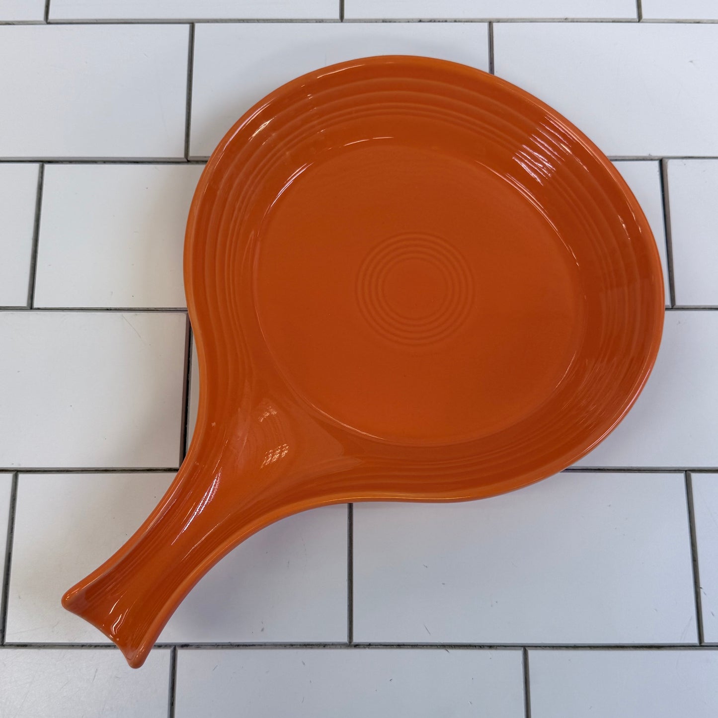 Homer Laughlin Fiesta Tangerine Skillet Baker USA 2000s