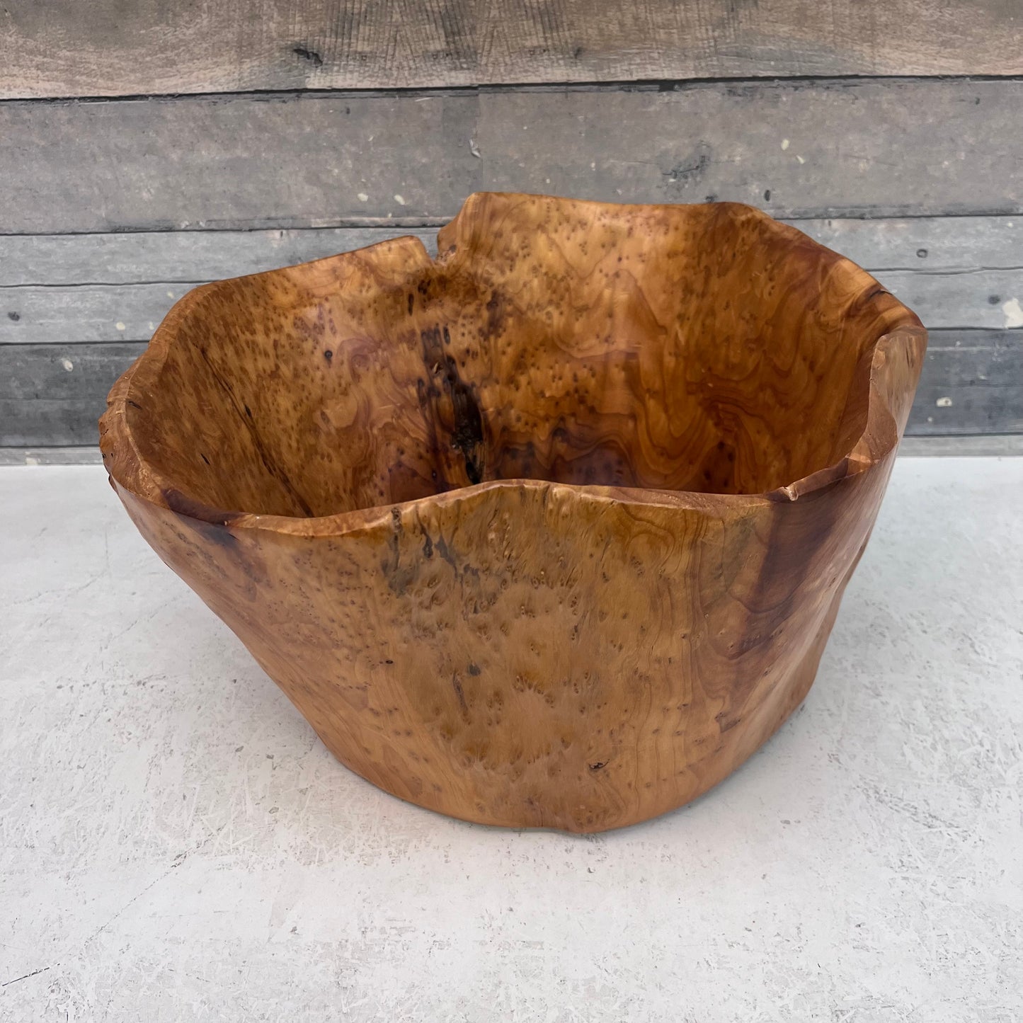 Burled Wood Bowl, Handcrafted