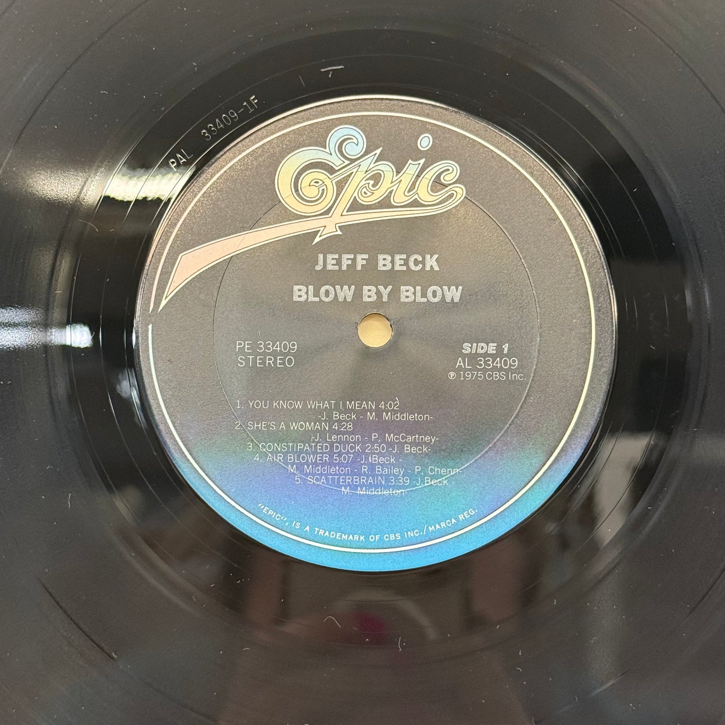 Jeff Beck Blow by Blow Vinyl Record 1975 LP