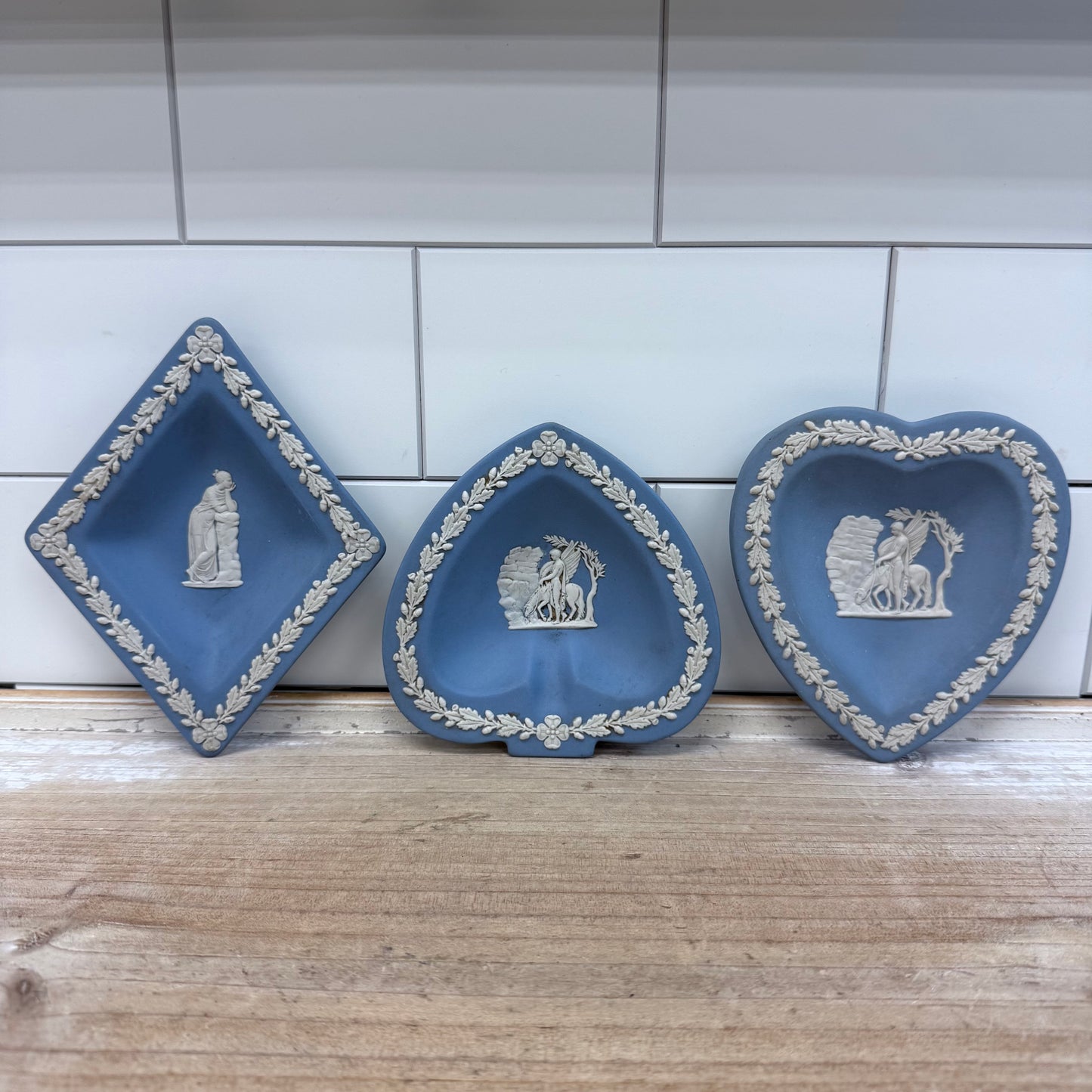 Wedgwood Jasperware Trinket Dishes, Set of 3