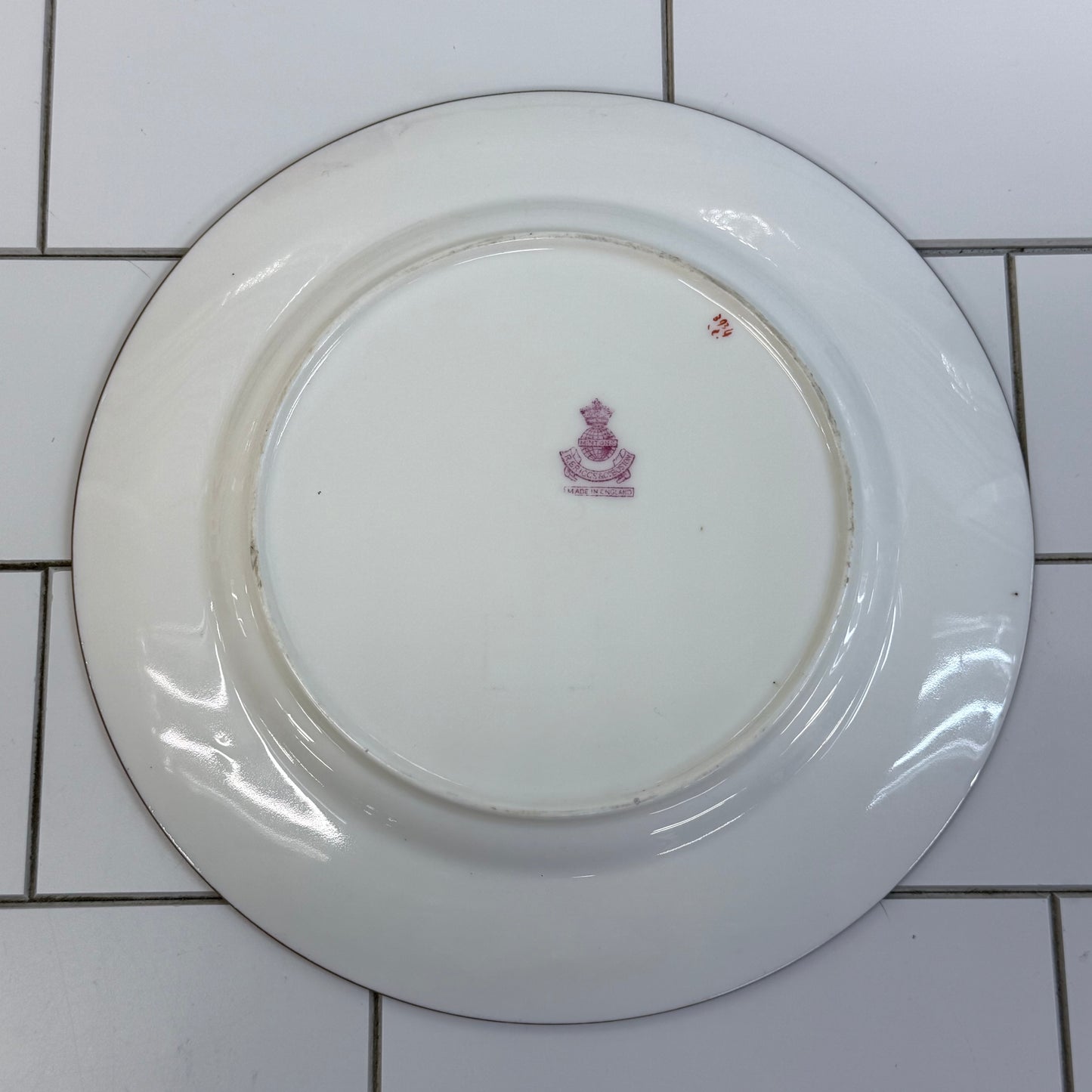 Mintons Cuckoo Floral Plate England Bone China 1950s